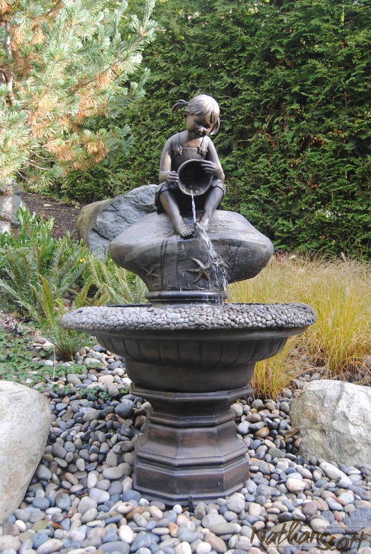 garden fountain make garden statue child pouring bucket home art piece unique nathan scott ideas create company