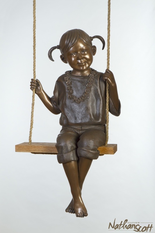 nathan scott figurative art piece bronze