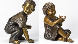 figurative bronze portrait bronze sculpture commission