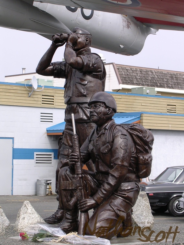 bronze sculpture public commission statue un peacekeeper memorial maritime forces pacific nathan scott