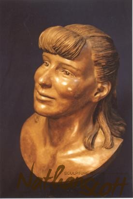 bronze bust private commission sculptor nathan scott international statue people make 