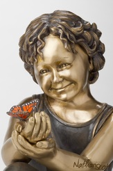 limited edition art bronze piece butterfly girl sculpture tessa