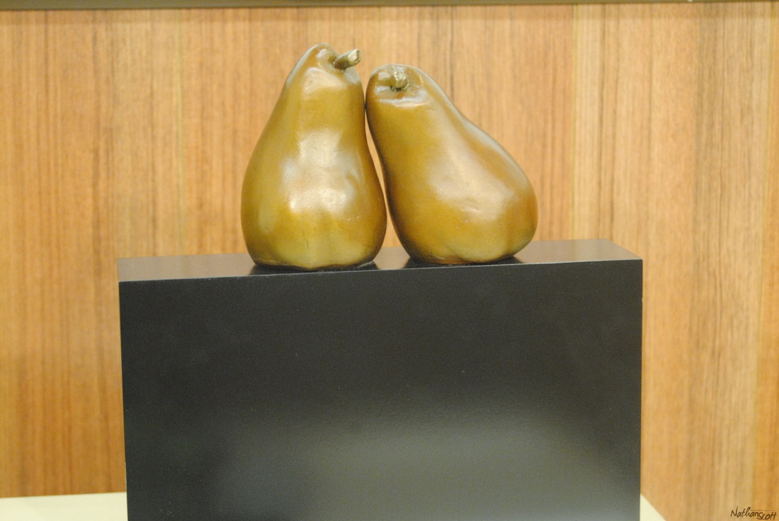 pears bronze piece nathan scott fruit