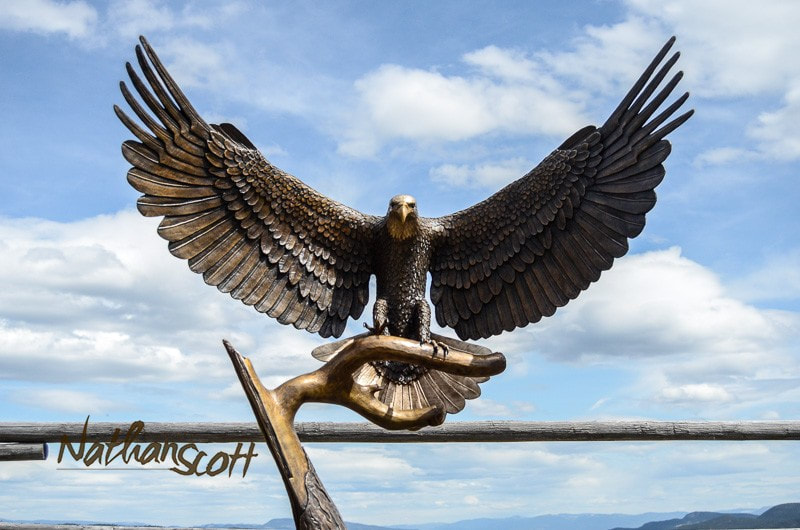 eagle bronze art sculpture by nathan scott order limited edition