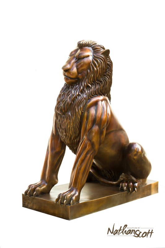 pride of lions sculpture statue landscape for sale cost home luxury nathan scott